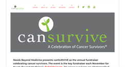Desktop Screenshot of cansurvive.org