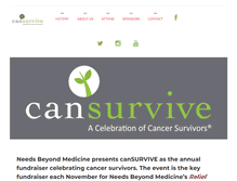 Tablet Screenshot of cansurvive.org